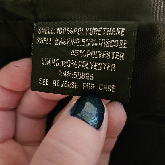 Baccini Leather Ruffled Jacket - Picture 5 of 5